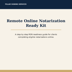 Remote Online Notarization Ready Kit