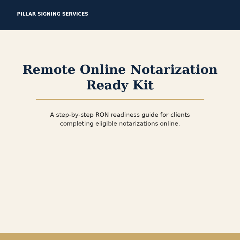 Remote Online Notarization Ready Kit